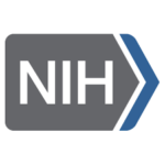 NIH Logo - Grey box with NIH white writing inside