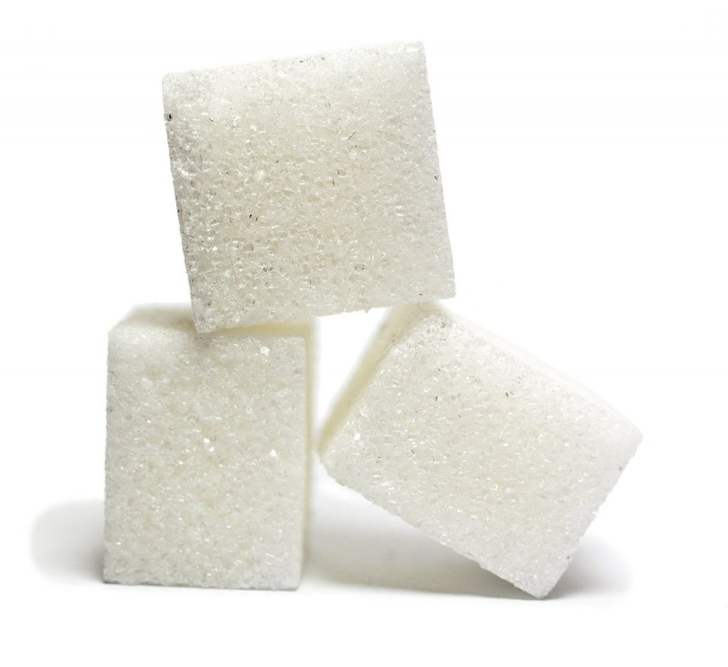 A picture of sugar cubes which we shouldn't put into our body in order to have more energy