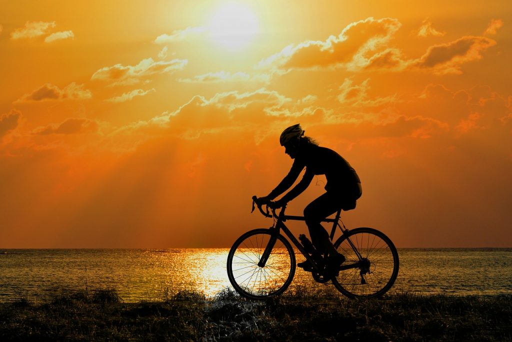man cycling providing him with higher energy levels