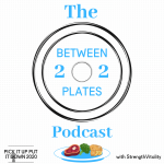 Between 2 plates podcast logo