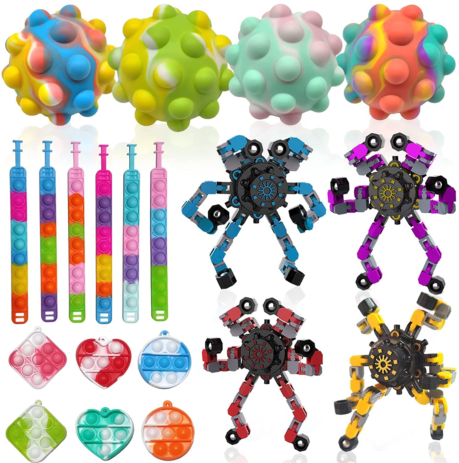 Picture of 20Pcs Fidget Toy Pack - Stress relief and anti-anxiety toys