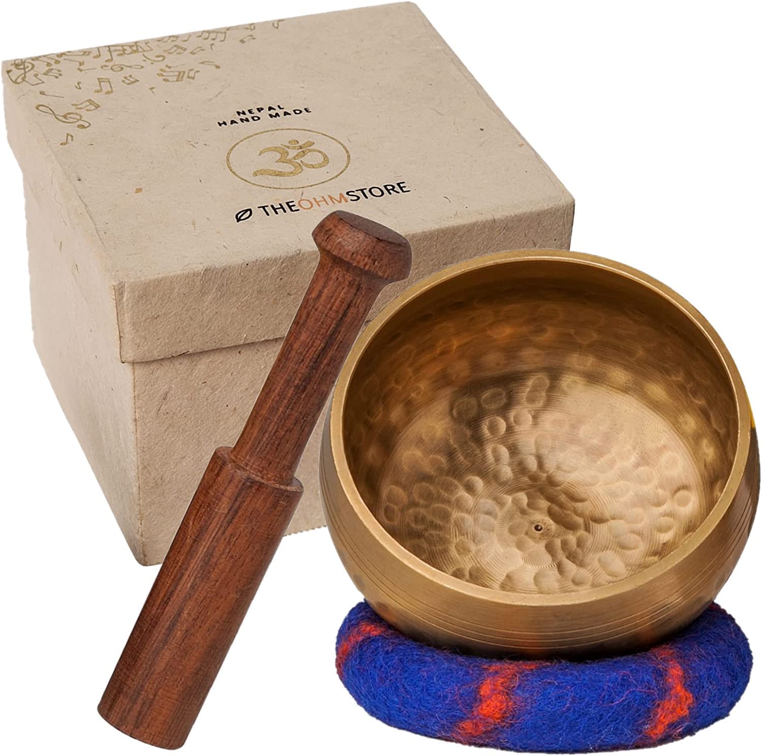 Picture of Tibetan Singing Bowl Set — Meditation Sound Bowl Handcrafted in Nepal for Healing and Mindfulness